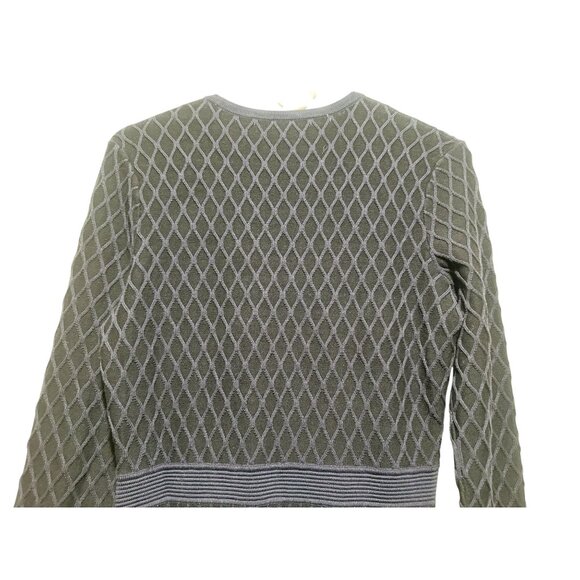 Sold Hugo Boss Wedressy Pleated Dress Size Medium Blue Silk Blend Long Sleeve - Picture 15 of 16